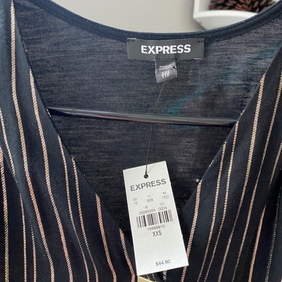 EXPRESS Portofino Metallic Striped Tank Top - Picture 3 of 3